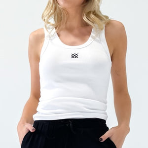 Plato Emblem Tank in Black and White