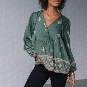 Prarie Top in Khaki