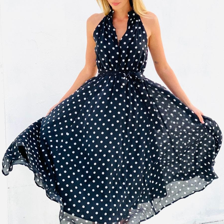 Prinny B&W Polka Dot Dress