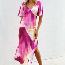 Load image into Gallery viewer, Rachael Abstract Floral Dress
