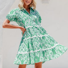 Load image into Gallery viewer, Riviera Ric Rac Dress in Green
