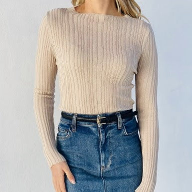 Tori High Neck Long Sleeve Top - Various