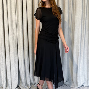 Blare Black Mesh Dress