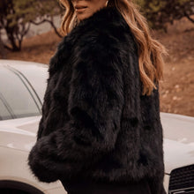 Load image into Gallery viewer, Shilo Faux Fur Jacket in Black

