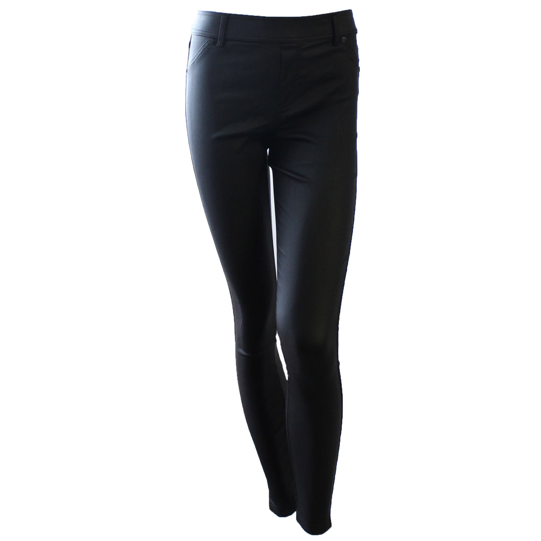 Black wet look on sale pants